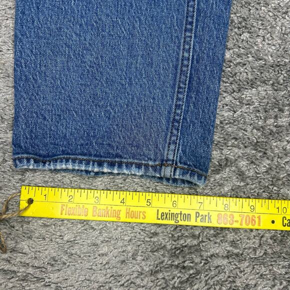 Abercrombie & Fitch Women's Size 6 / 28 The Dad High Rise Curve Love Button FLY - Picture 7 of 8